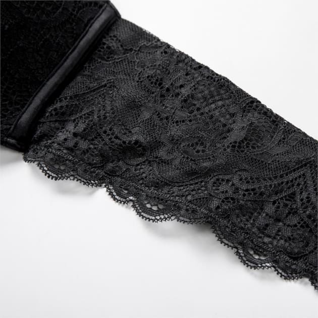 Sexy Lace Lined Strapless Black Lift Bra - Plus Size Bra - Demi bra Half cup Lace Padded Push up