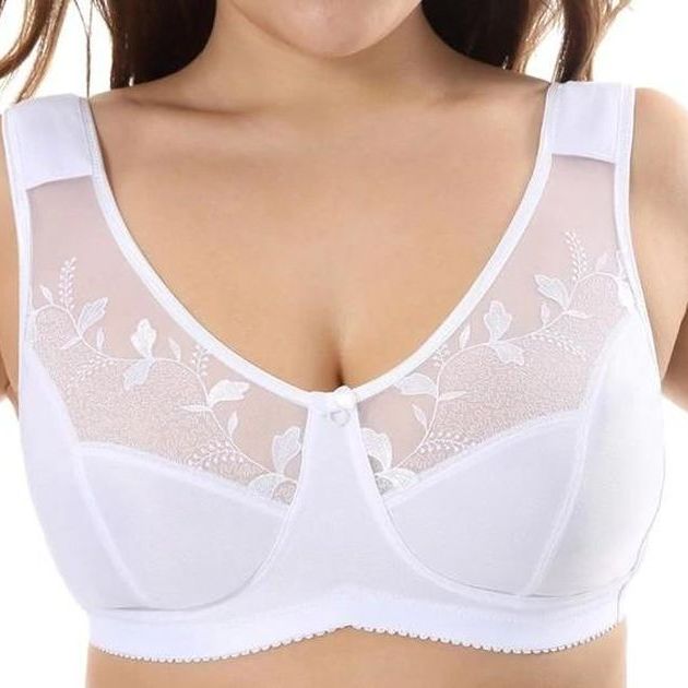 Lolmot Bras for Sagging Breasts Plus Size Support Lift Minimizer Bras  Unlined Wireless Lace Full Coverage Push Up Bras 