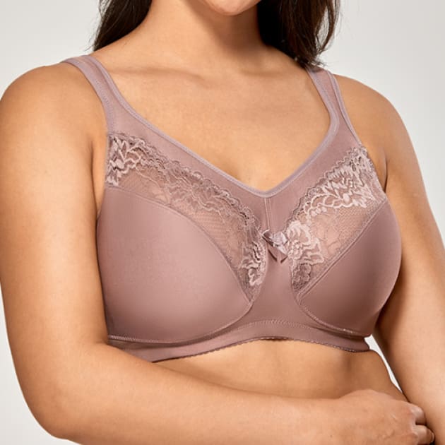 Lane Bryant Smooth Lightly Lined Balconette Bra With Convertible Lace Back  46DD