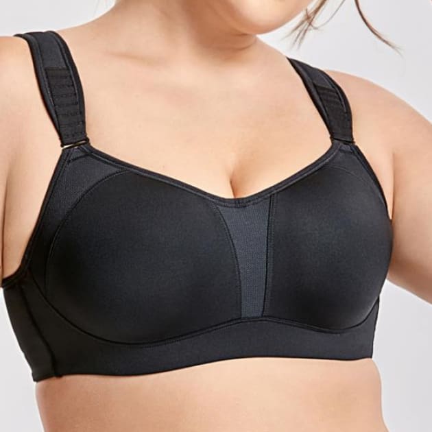 High Control Wire Free Non-Padded White Sports Bra