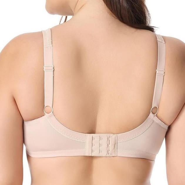 Women's Bra V-neck Full Coverage Non Padded Underwire Plus Size